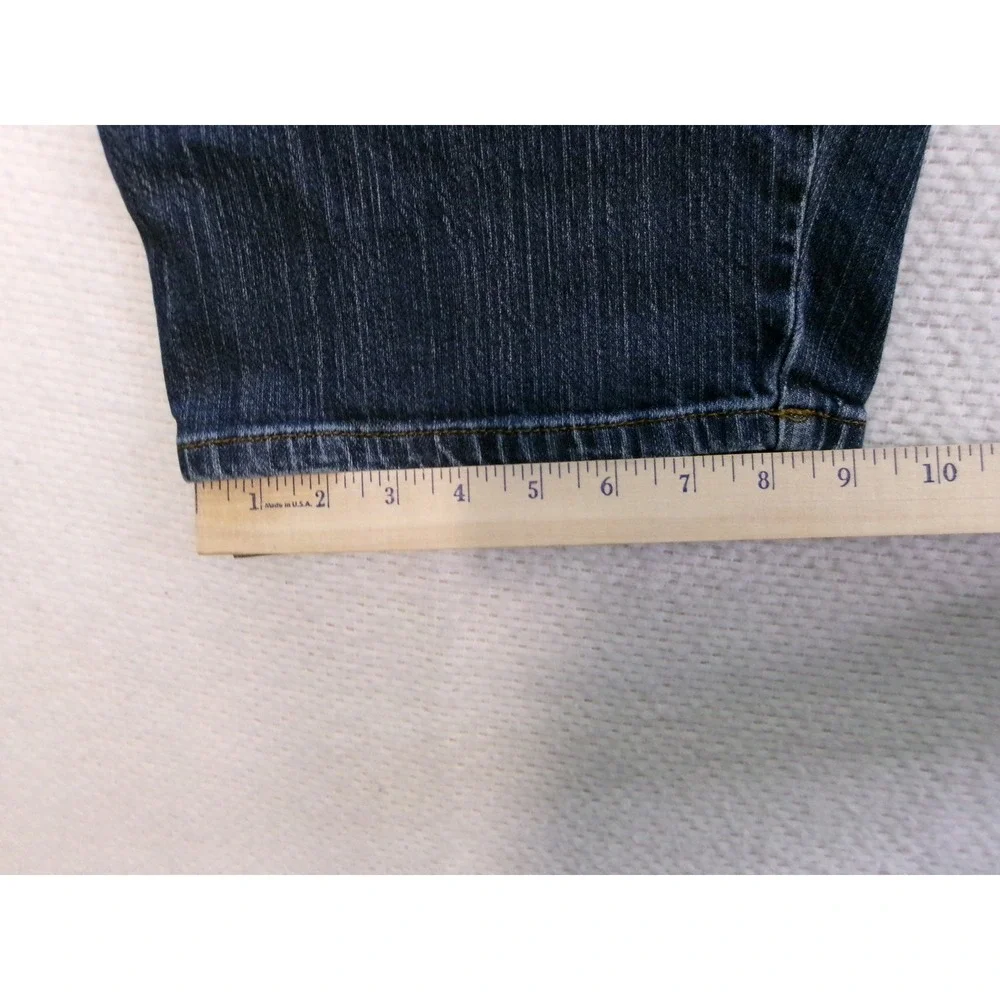 Lee Mens 44x30 Loose Fit Jeans Dark Wash Blue‎ Stretch Denim